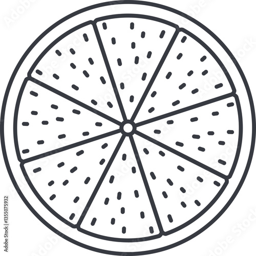 Orange fruit icon