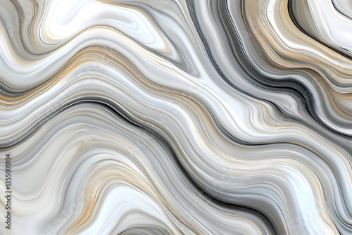 Marble texture background forming elegant gold and gray waves