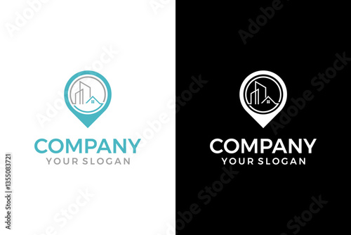 abstract house and building logo design inspiration