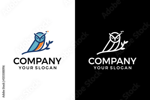 tech owl logo design inspiration