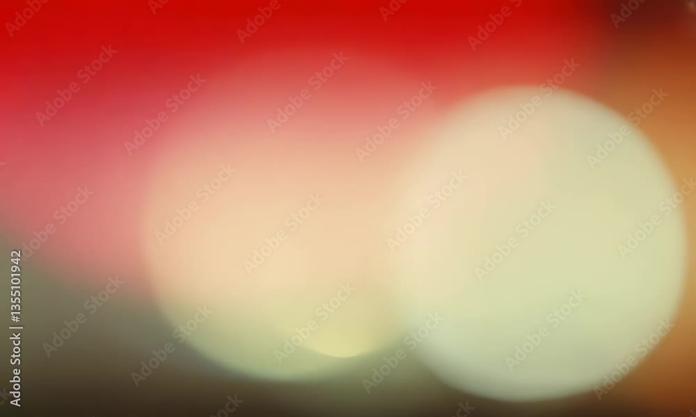 Real Authentic Light Leaks Effect. Gradient Background Transition. Red Light Leak At The Edge Of Frame. Super8 Film Grain For Retro Vintage Look