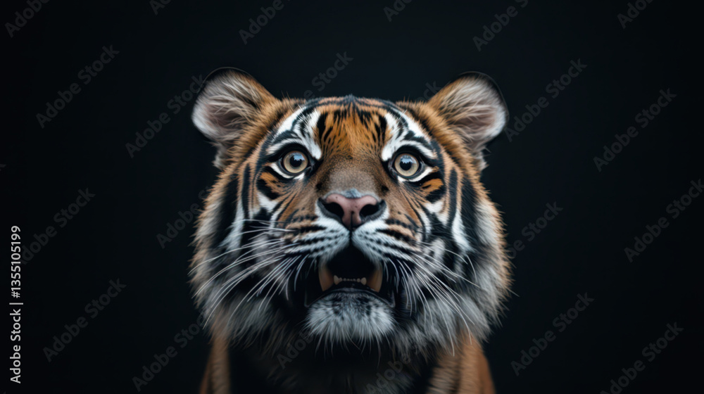 Fototapeta premium Close up portrait of a bengal tiger