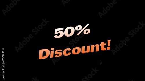 50% Discount Offer Video – Hot Sale Promotion Fire Effect Design