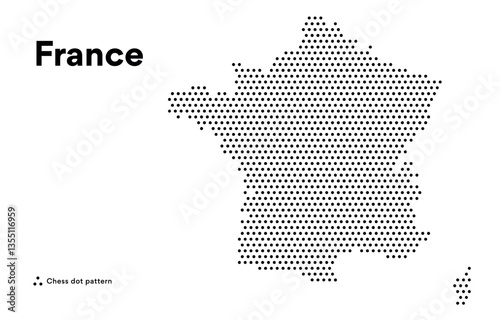 Dotted Map of France
