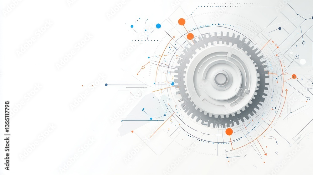 Abstract gear graphic design background, technology, engineering Abstract gear graphic design background, technology, engineering