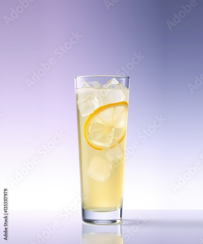 Wallpaper Mural Refreshing spring drink with lemon and ice in a glass   Torontodigital.ca