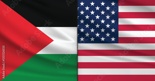 Relations between two countries. USA and Palestine