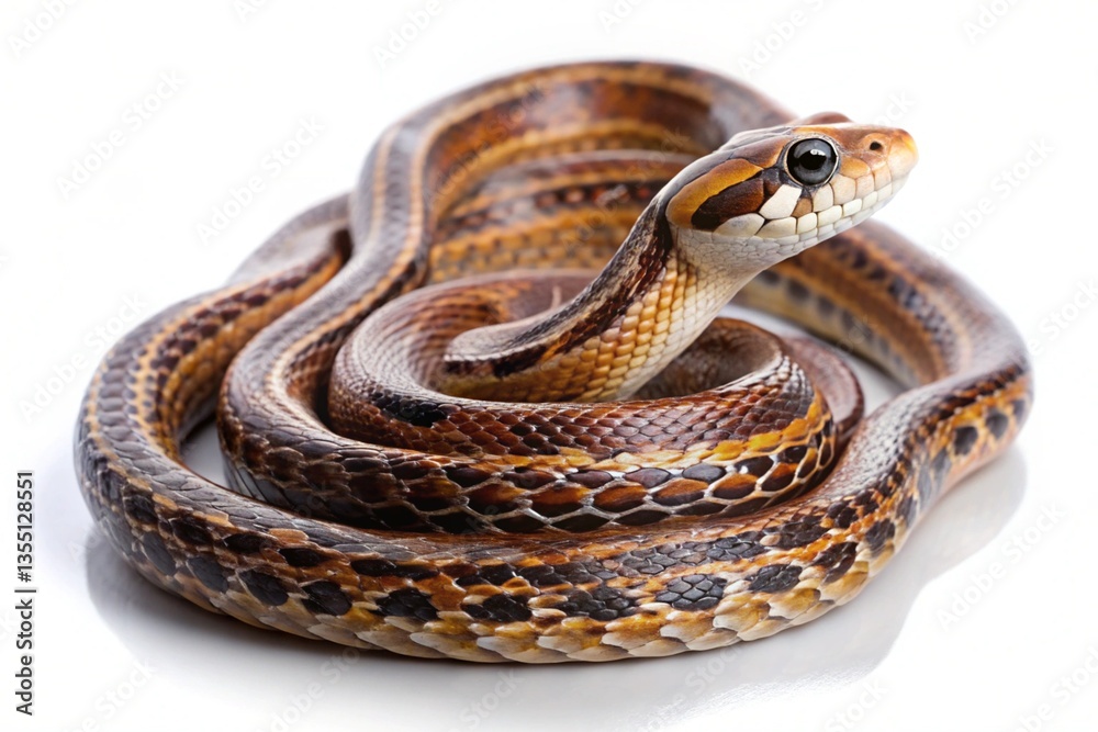 Obraz premium baird-s-rat snake isolated on white background