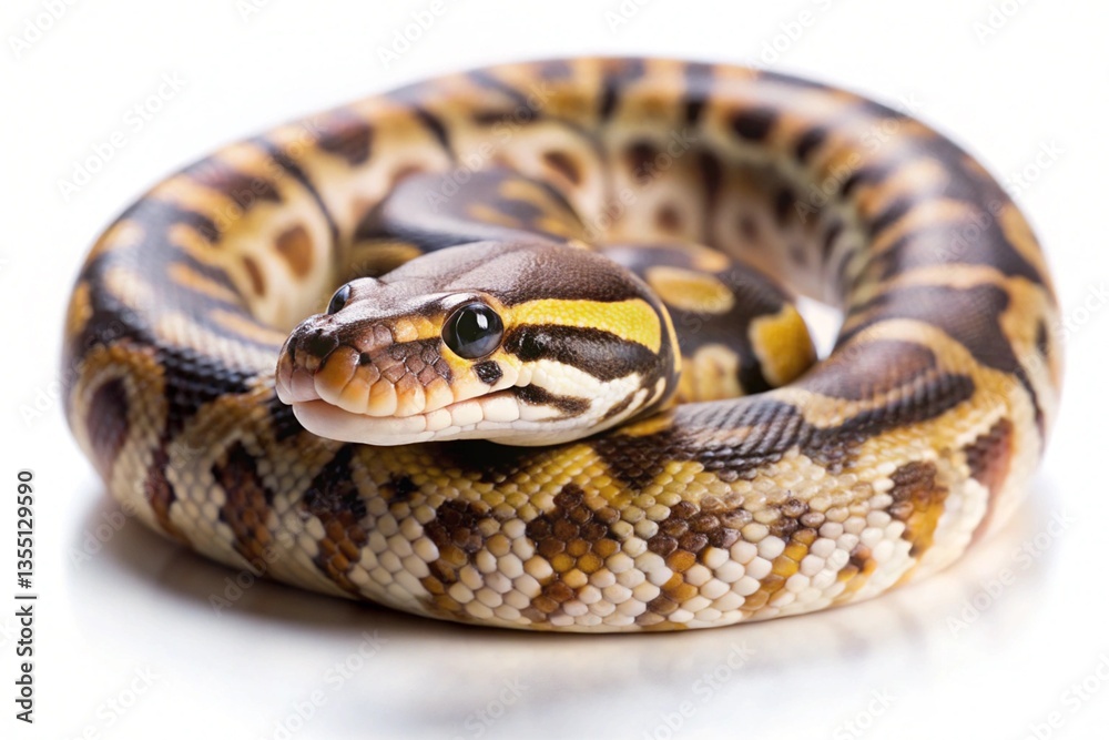 children-s python snake isolated on white background children-s python snake isolated on white background