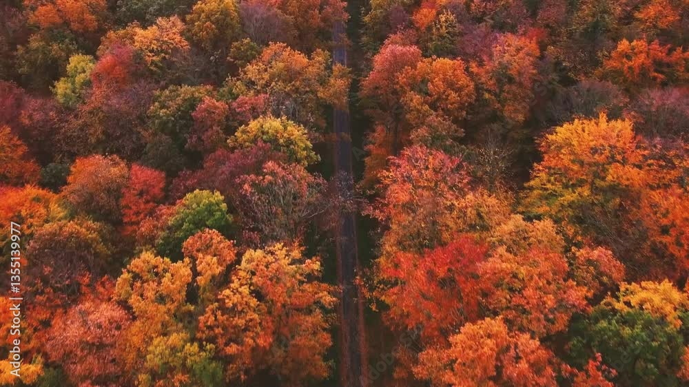 A beautiful autumn view, surrounded by bright red, orange and yellow leaves. A beautiful autumn view, surrounded by bright red, orange and yellow leaves.