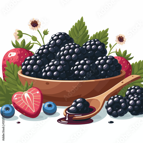 dewberry, blackberry, berry, fresh, food, organic, fruit, bramble, sweet, healthy, summer, ripe, juicy, background, leaf, natural, black, vegetarian, vitamin, closeup, white, nature, macro, dessert, i