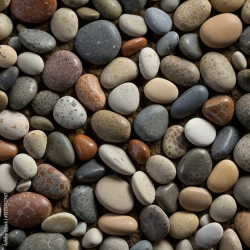 River colorful polished pebbles, colorful stones, polished stone, round pebbles
