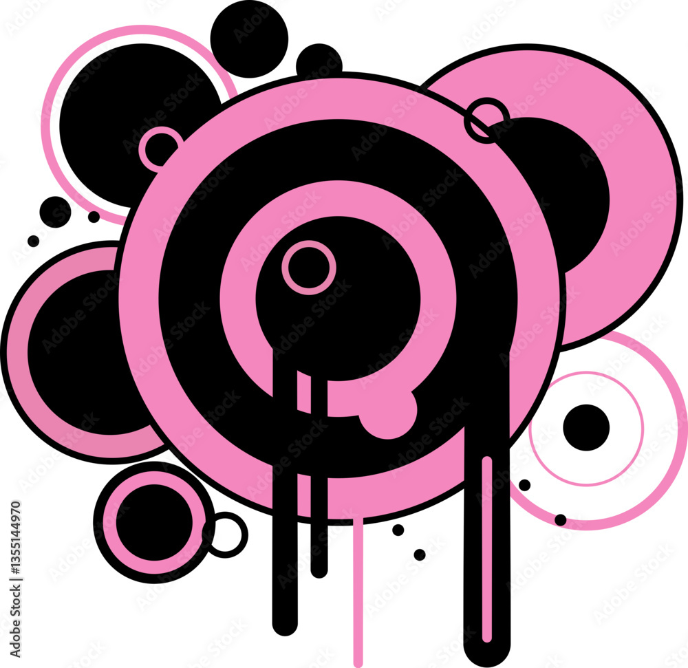 Vecteurs version - Elements de design abstrait rétro 