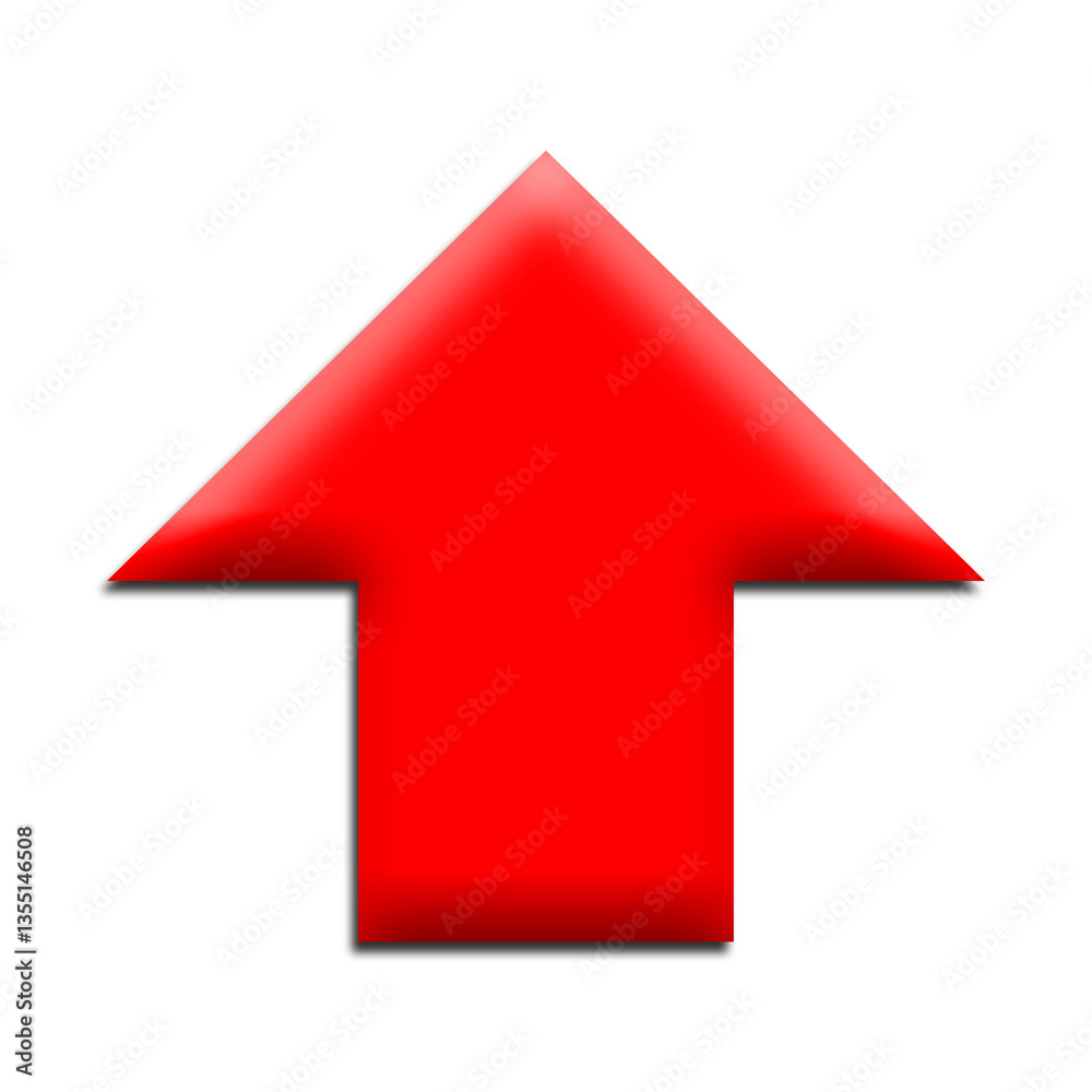 red arrow isolated on white red arrow isolated on white