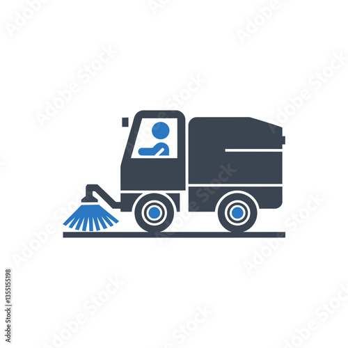 Sweeper Truck Street icon