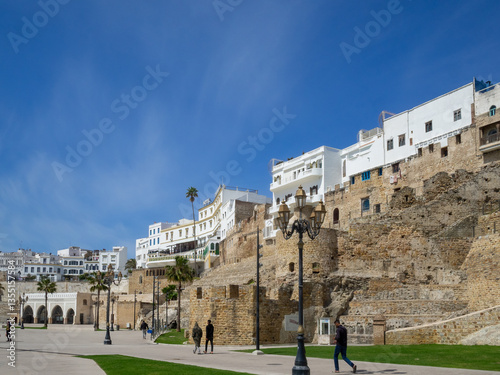 Obraz na płótnie Tangier city wall with the medina w salonie