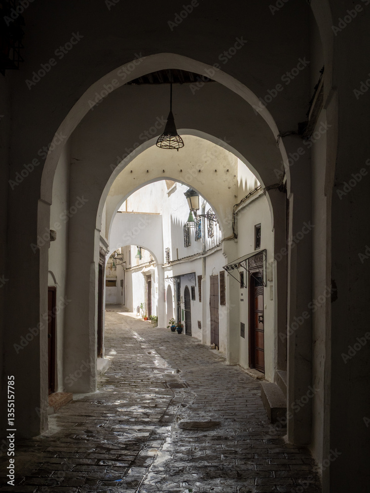 Covered street of Tetouan medina