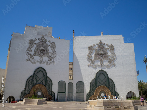 Obraz na płótnie Michouar's Square, Tetouan w salonie