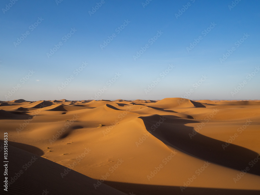 Erg Chegaga sea of sand, Sahara desert, Morocco