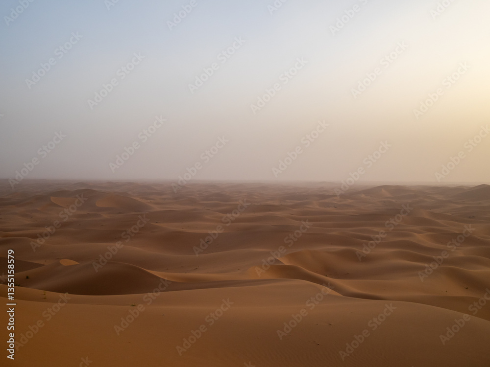 Erg Chegaga sea of sand dunes, Morocco