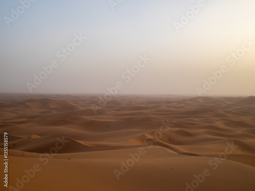 Obraz na płótnie Erg Chegaga sea of sand dunes, Morocco w salonie