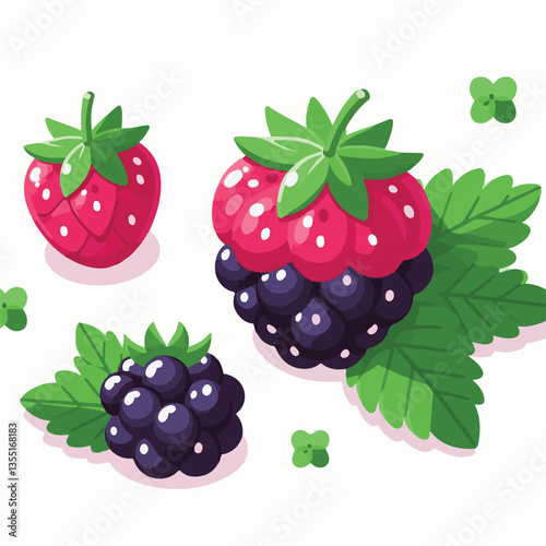 dewberry, blackberry, berry, fresh, food, organic, fruit, bramble, sweet, healthy, summer, ripe, juicy, background, leaf, natural, black, vegetarian, vitamin, closeup, white, nature, macro, dessert, i