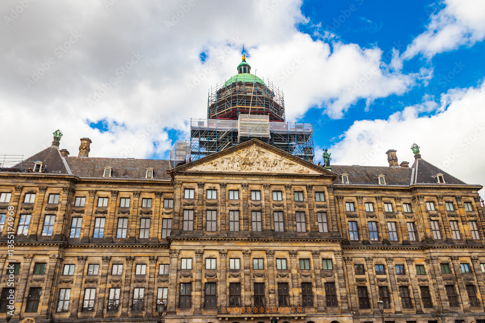 Fototapeta premium Royal Palace in Amsterdam, Netherlands