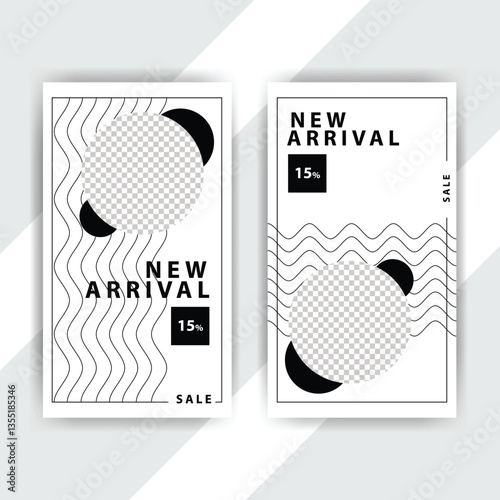 Modern Minimalist New Arrival Sale Poster (1)