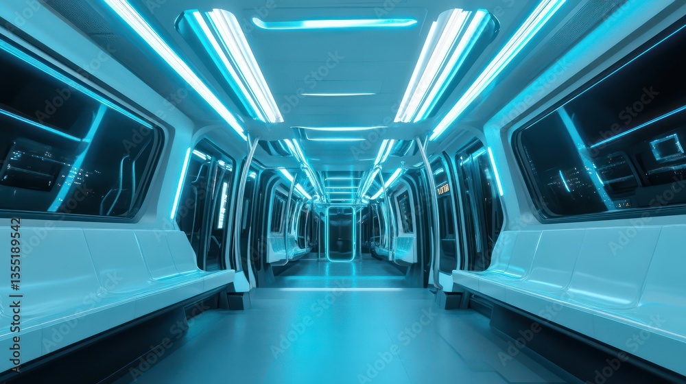 Obraz premium Futuristic Sterile Corridor
