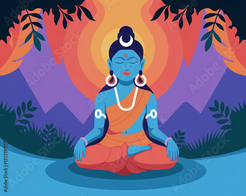 yoga in meditation