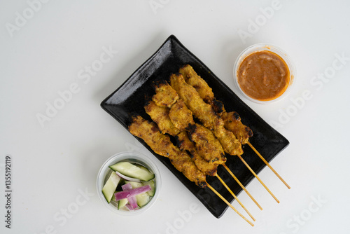Chicken satay skewers