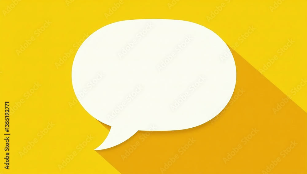 speech bubble appears bright yellow background accompanying speech bubble appears bright yellow background accompanying