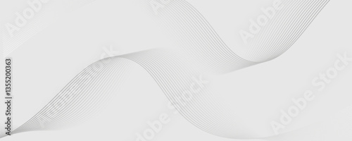 Abstract vector background with black wavy lines.
