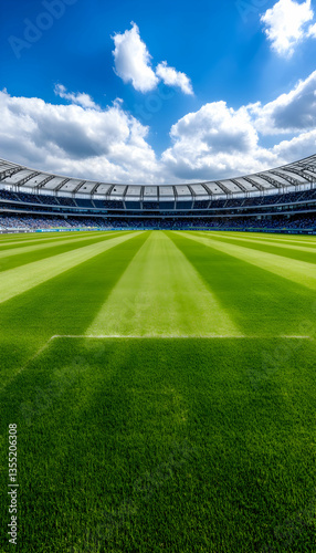 Stadium Field, Sunny Day, Ireland