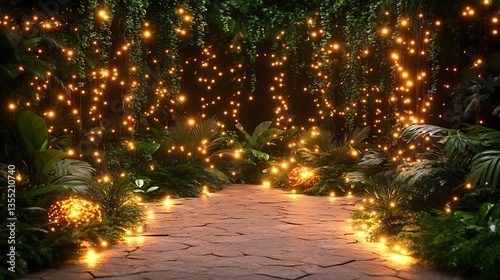 Jungle Pathway Night Lights.