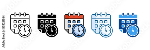 Eta Icon Set Multiple Style Collection