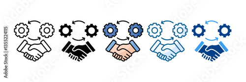 Alliance Icon Set Multiple Style Collection