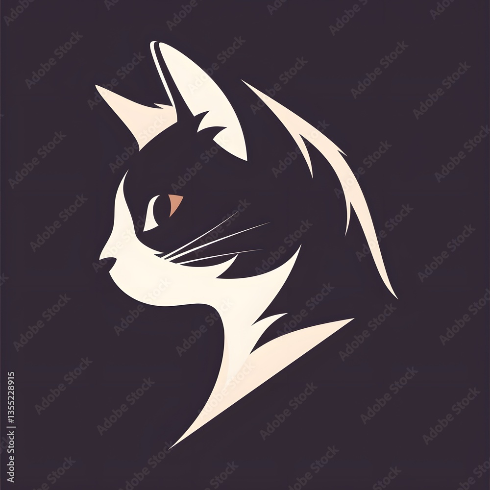 Obraz premium cat mascot logo