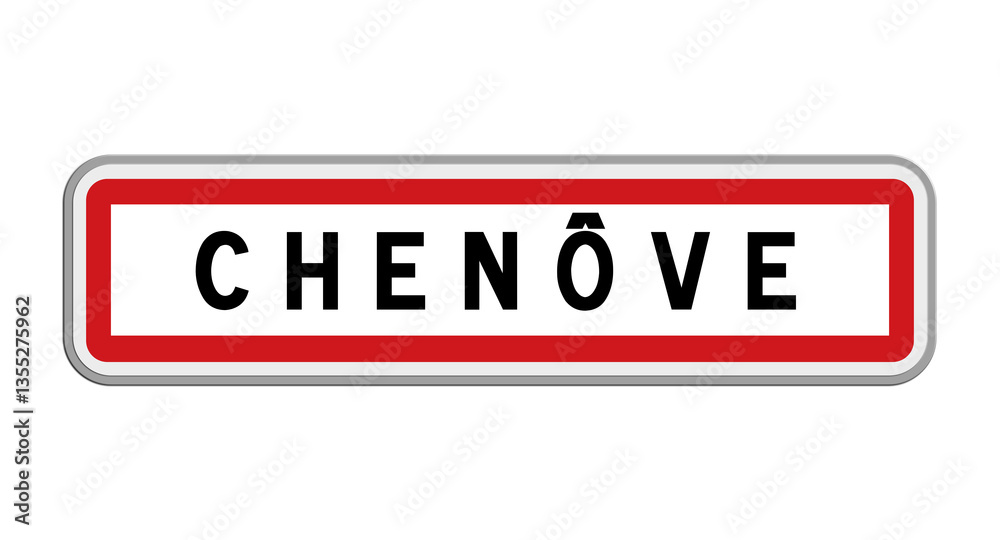 Panneau de Chenôve, Côte-d'Or, Bourgogne-Franche-Comté Panneau de Chenôve, Côte-d'Or, Bourgogne-Franche-Comté