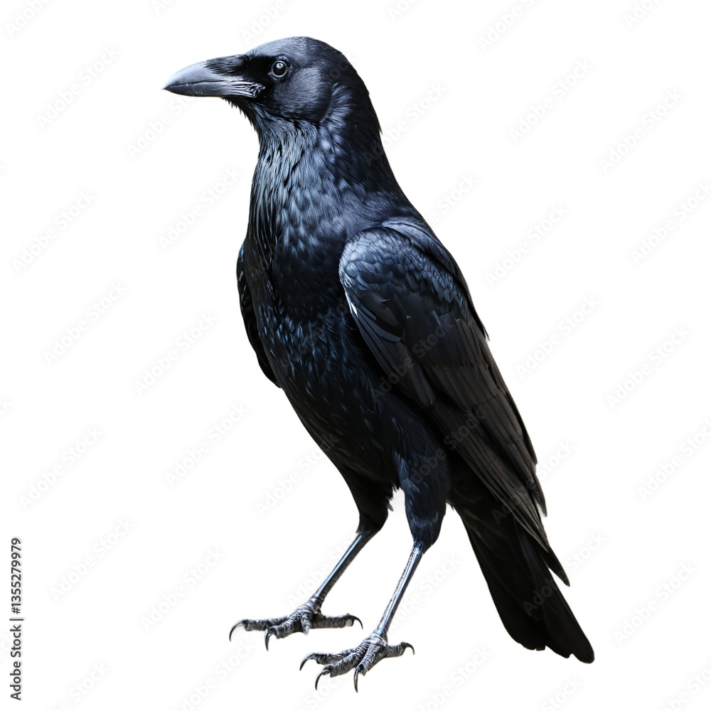Fototapeta premium crow isolated on transparent background