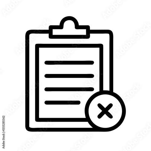 Clipboard with Checkmark Icon for No Submission Notice  