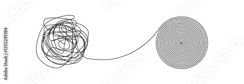Untangling the tangled tangle. Chaos in thoughts, concept psychology, mental health, ordering the inner world.  