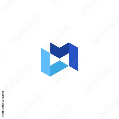 modern letter LM or ML logo concept vector icon
