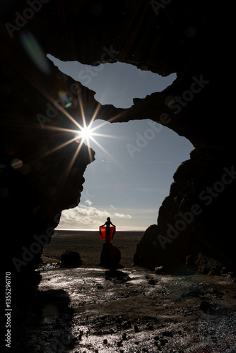 Fototapeta Yoda Cave in Iceland, Hjörleifshöfði cave