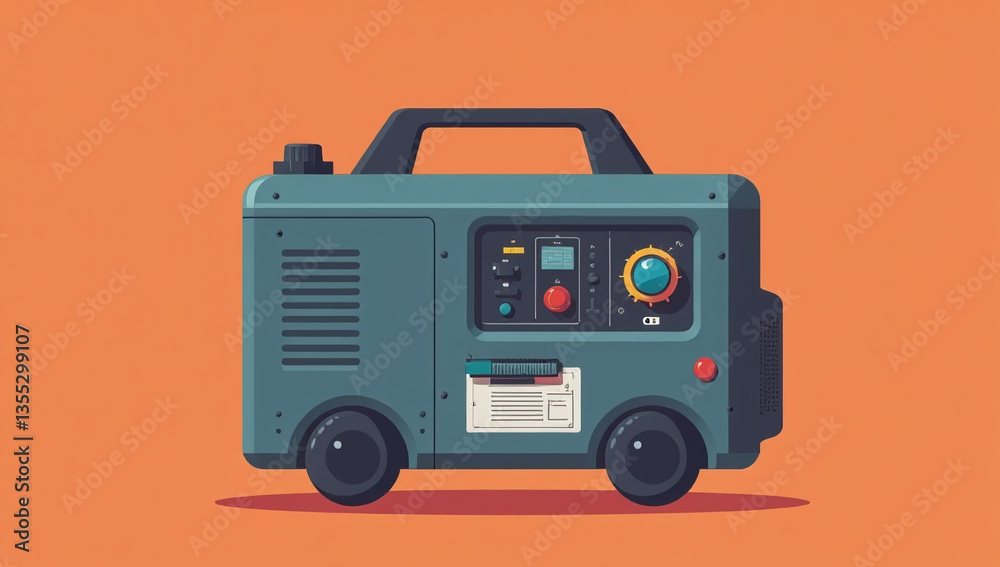 Fototapeta premium simple power generator illustrations often used digital designs convenience visual