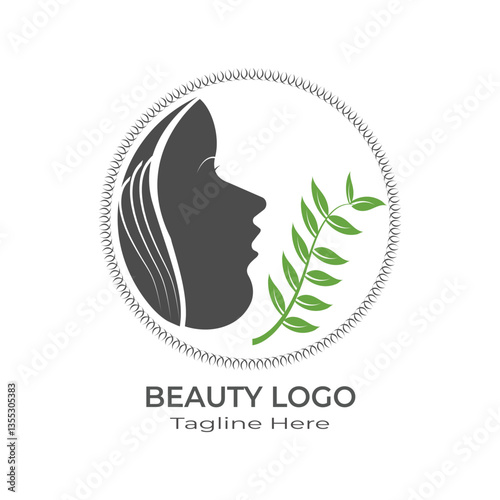 beauty logo of woman saloon