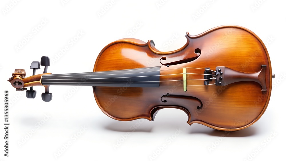 Fototapeta premium violin on white background