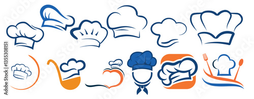 Minimalist Baker Hat Illustration Set