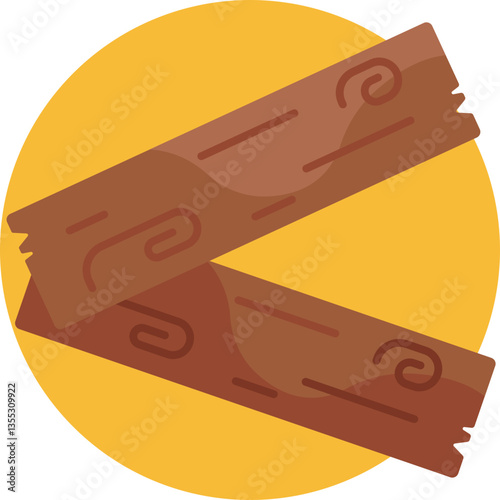 Carpentry Material – Depicts a basic wood board used in building or furniture making.