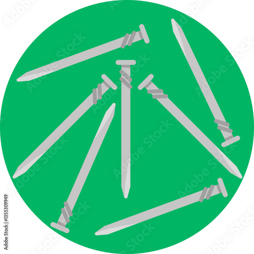 Fastening Tool – Represents a nail used to join materials in carpentry projects.